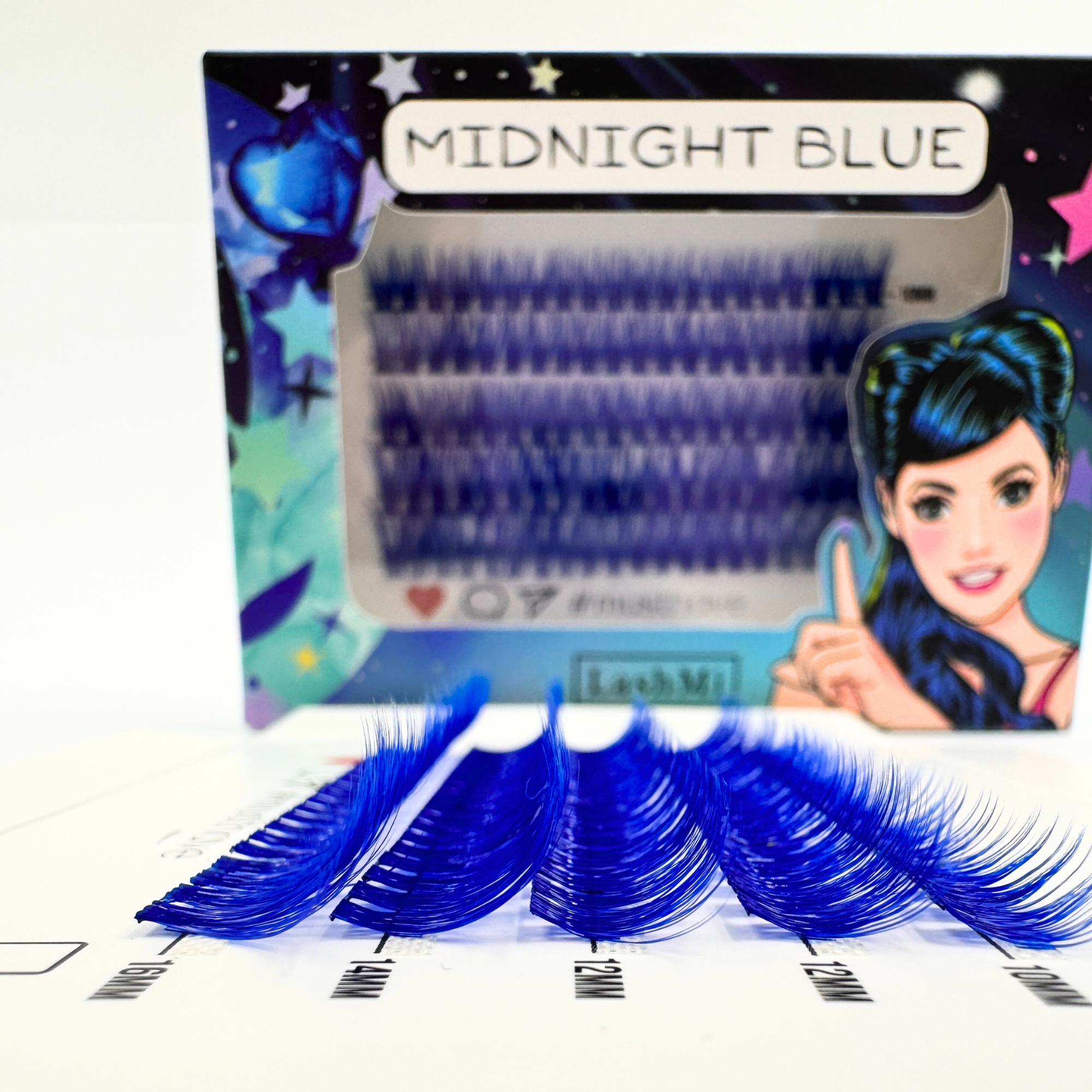 Midnight Blue Cluster Lashes