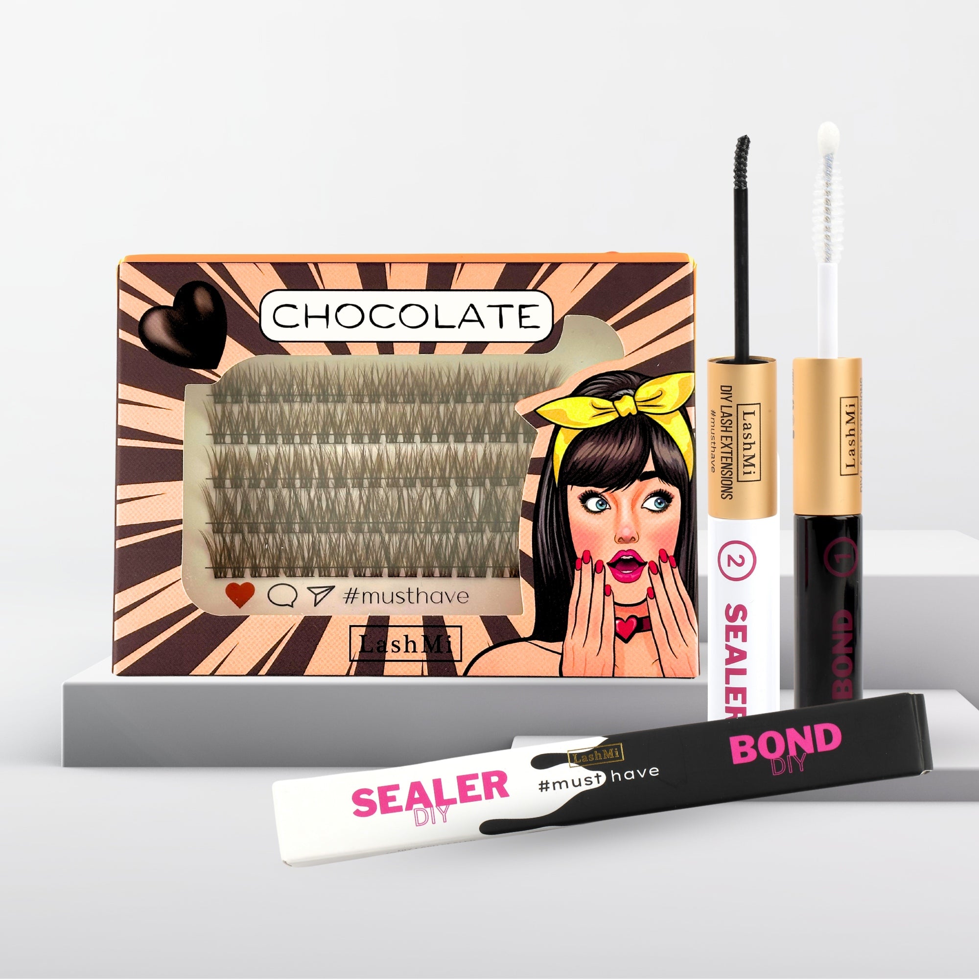 Chocolate Cluster Lashes Set